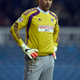 With Fulham in 2014. The skinny jean phenomenon bleeding over into Hungarian keeper sweatpant fit trends? Photo via Getty